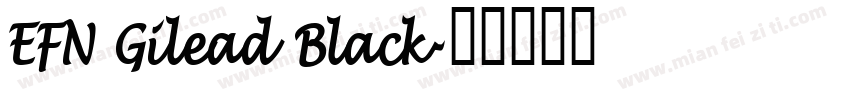 EFN Gilead Black字体转换